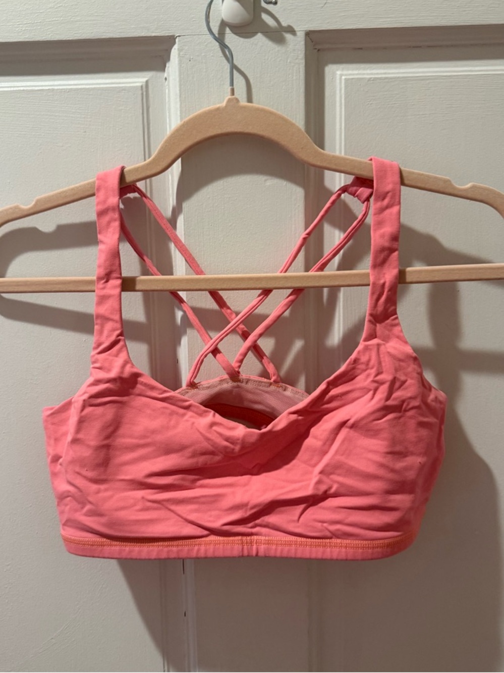 Coral Pink Free to Be Bra Lululemon